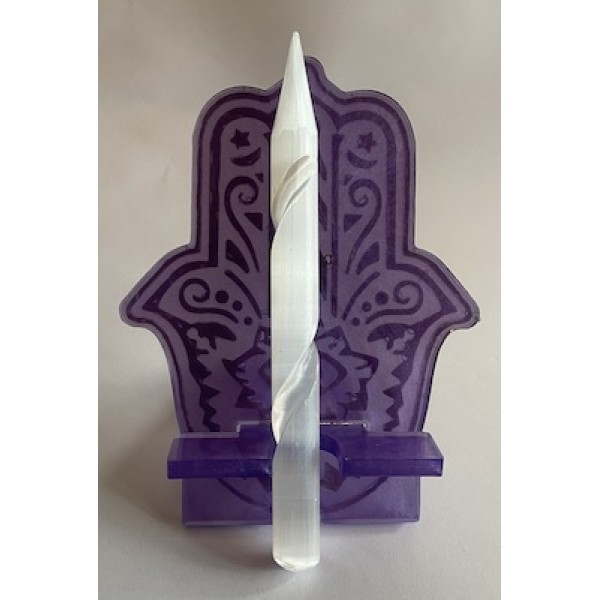 Wand Selenite with Spirals